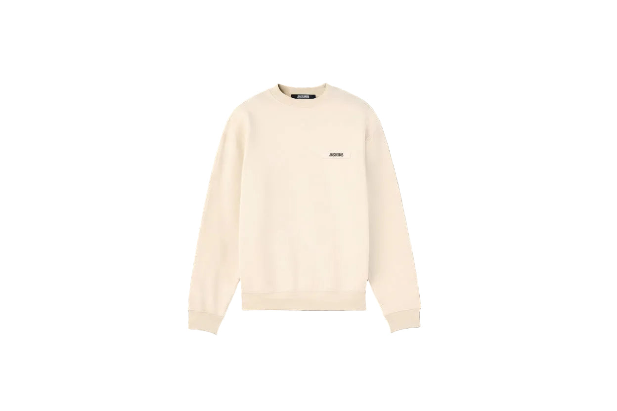 JACQUEMUS Gros Grain Sweatshirt Beige