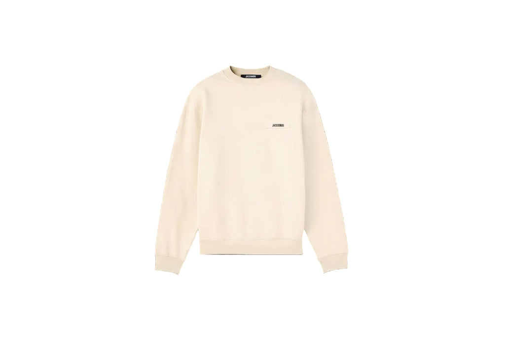 JACQUEMUS Gros Grain Sweatshirt Beige