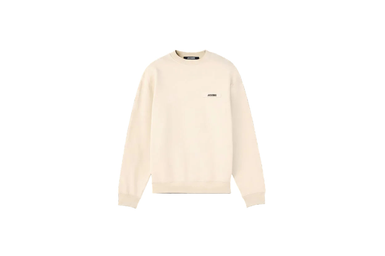 JACQUEMUS Gros Grain Sweatshirt Beige